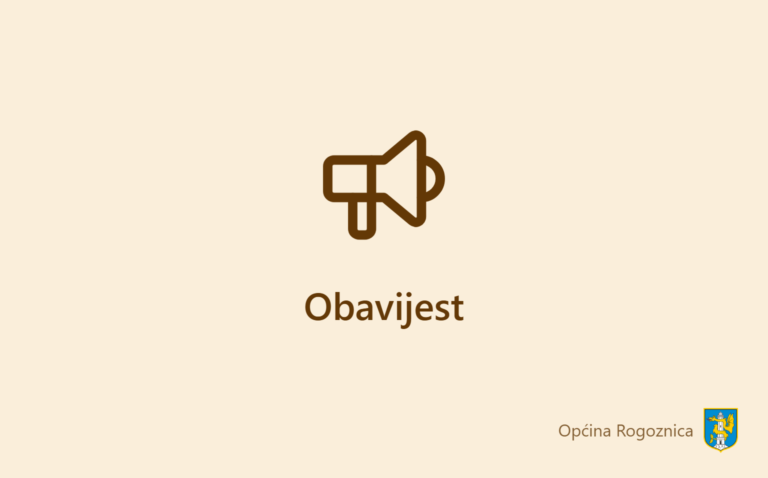 Obavijest – Općina Rogoznica