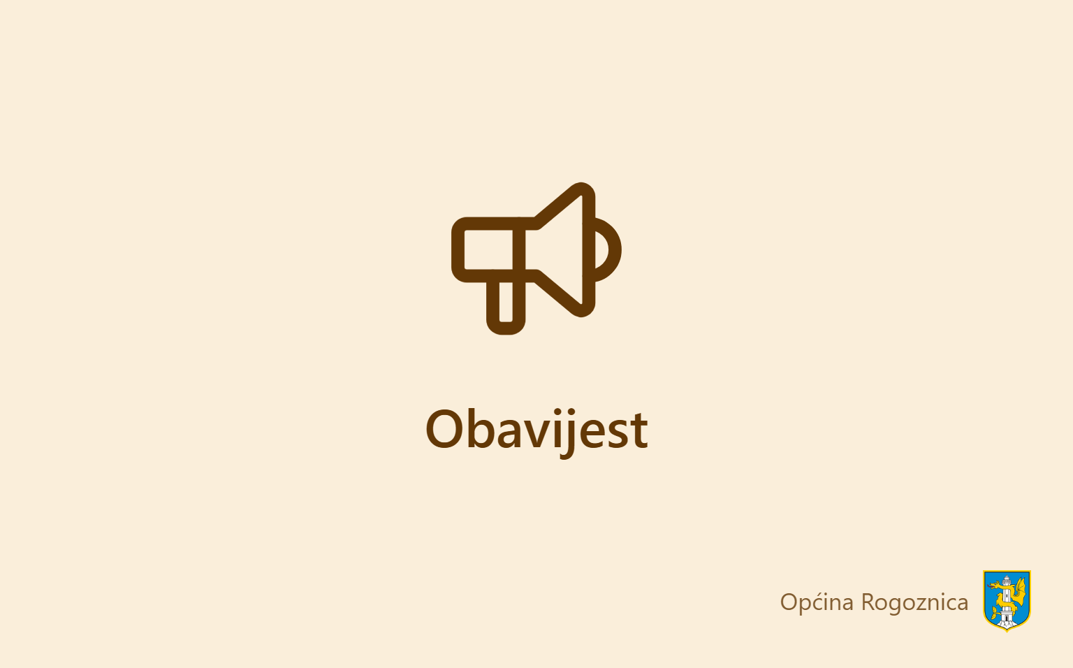 Obavijest – Općina Rogoznica