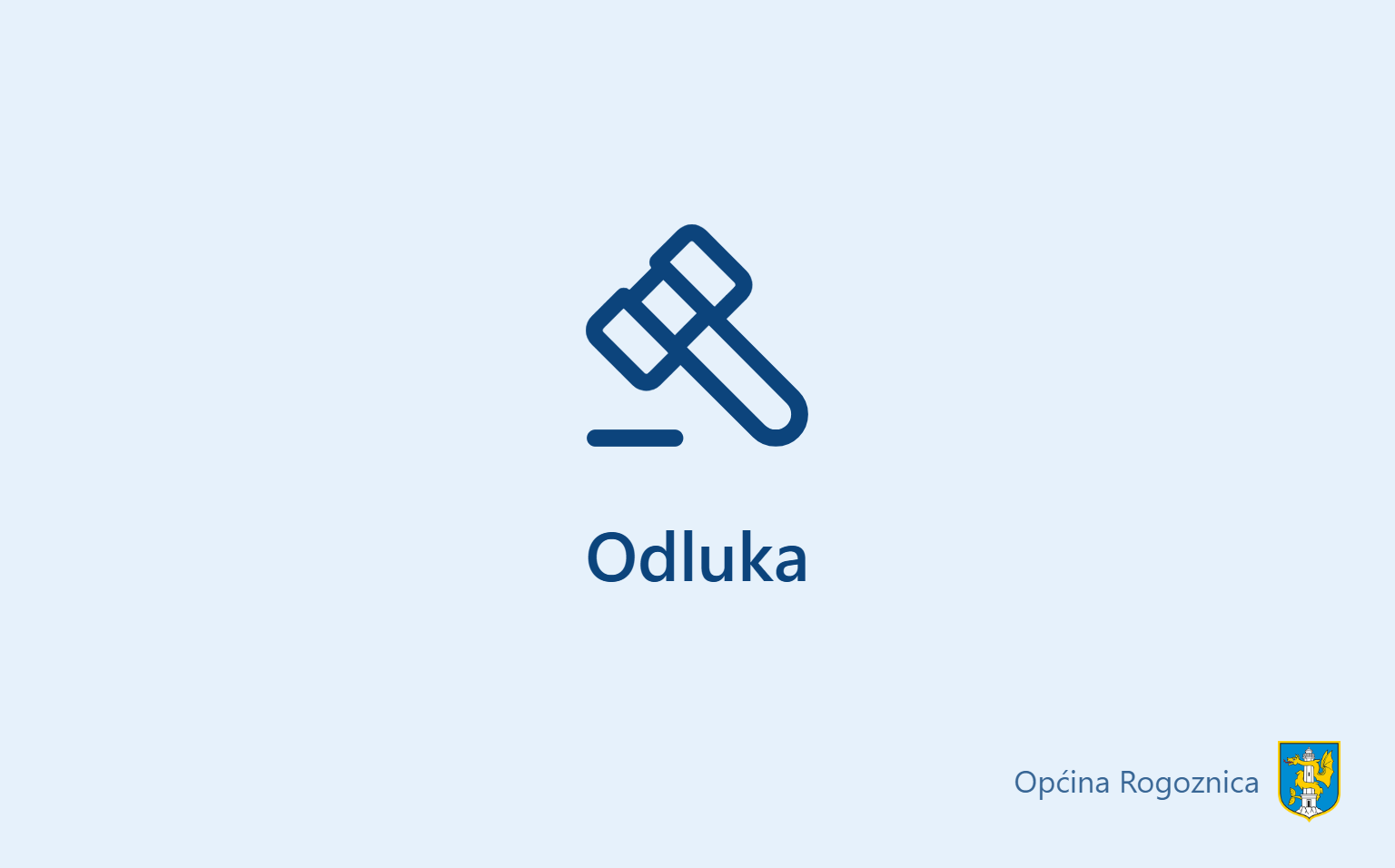 Odluka – Općina Rogoznica